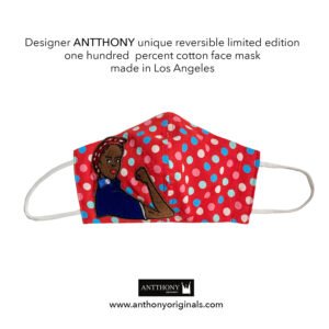 Non-Medical Face Mask (Reversible)<br>BLM Rosie Riveter 1