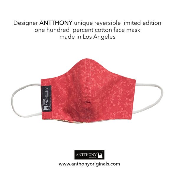 Non-Medical Face Mask (Reversible)<br>Blooming Peony - Image 2