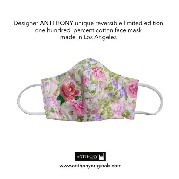 Non-Medical Face Mask (Reversible)<br>Blushing Queen Rose