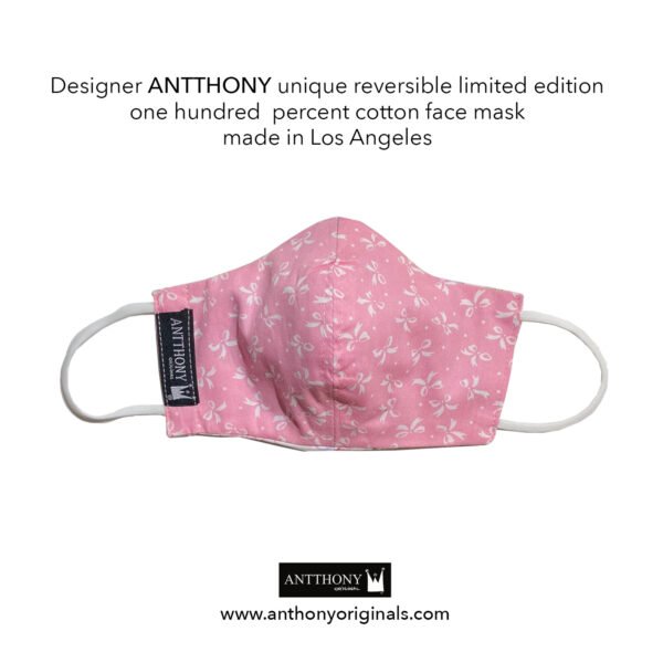 Non-Medical Face Mask (Reversible)<br>Blushing Queen Rose - Image 2
