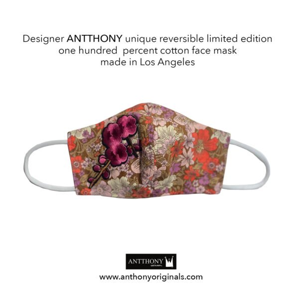 Non-Medical Face Mask (Reversible)<br>Bougainvillea