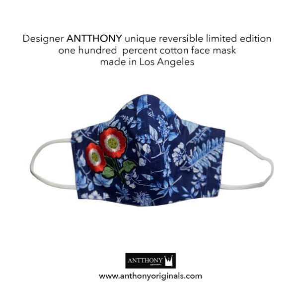 Non-Medical Face Mask (Reversible)<br>English Poppy