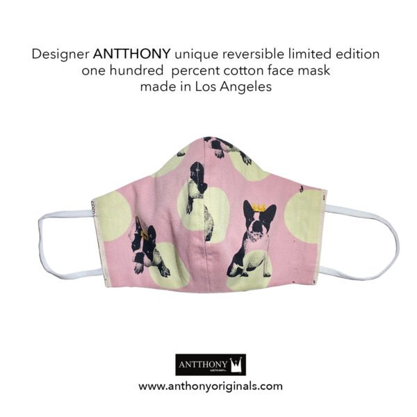 Non-Medical Face Mask (Reversible)<br>Frenchie Dog
