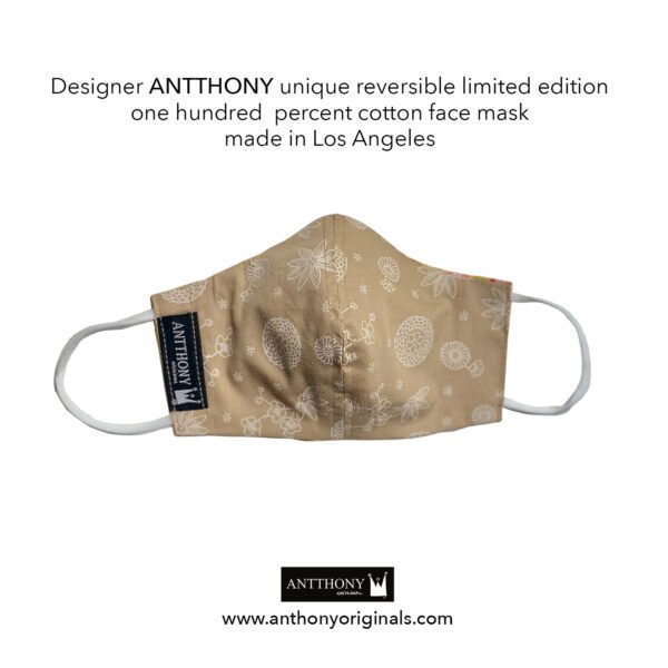 Non-Medical Face Mask (Reversible)<br>Meadow of Flowers - Image 2