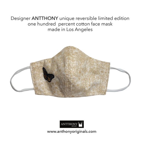 Non-Medical Face Mask (Reversible)<br>Mocha Butterfly