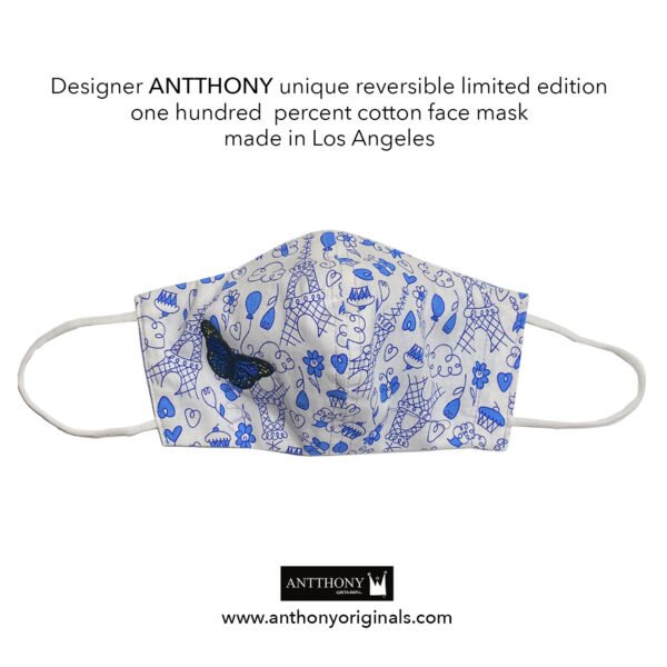 Non-Medical Face Mask (Reversible)<br>Paris Butterfly