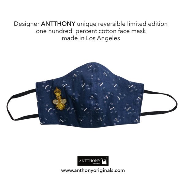 Non-Medical Face Mask (Reversible)<br>Retro 50's Gentlemen's Tie Pattern