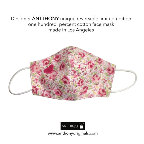 Non-Medical Face Mask (Reversible)<br>Rose Heart