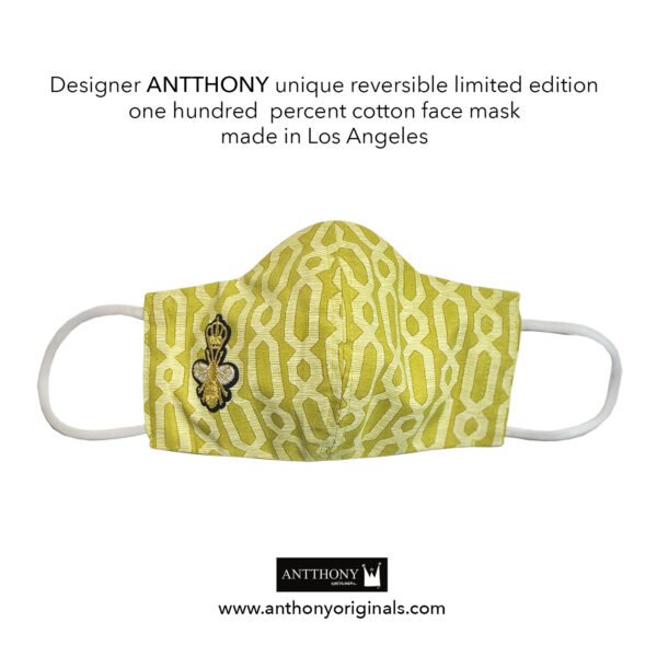 Non-Medical Face Mask (Reversible)<br>Royal Bee Art Geo