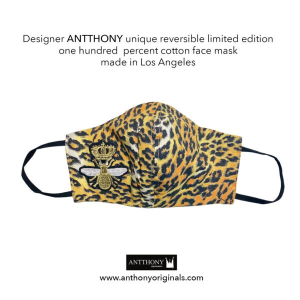 Non-Medical Face Mask (Reversible)<br>Royal Bee Cheetah