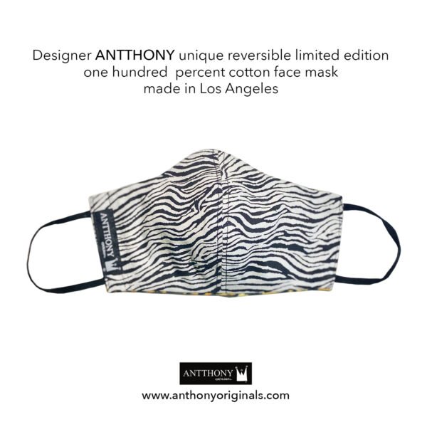 Non-Medical Face Mask (Reversible)<br>Royal Bee Cheetah - Image 2