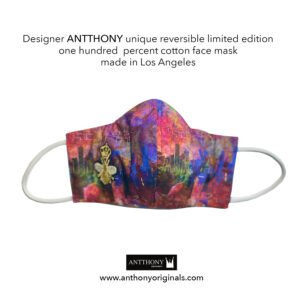 Non-Medical Face Mask (Reversible)<br>Royal Bee Watercolor