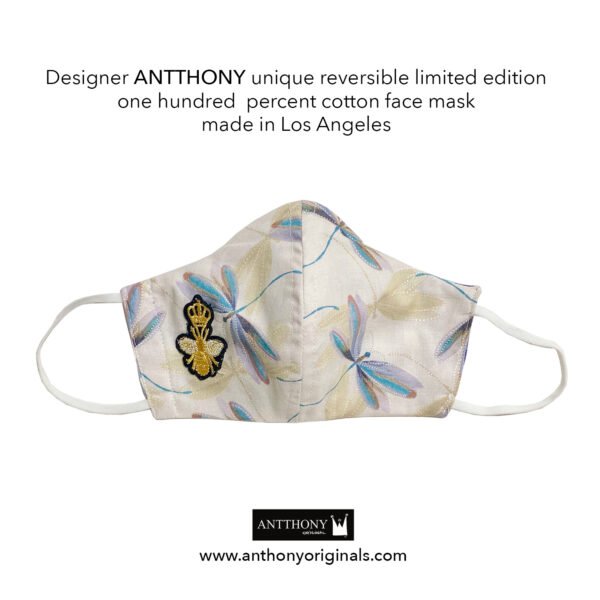 Non-Medical Face Mask (Reversible)<br>Soft Misty Dragonfly