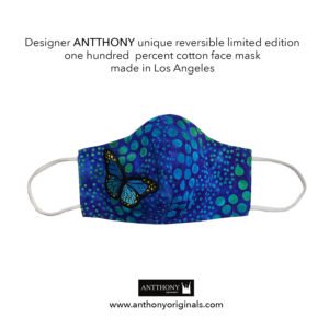 Non-Medical Face Mask (Reversible)<br>Turquoise Hawaiian