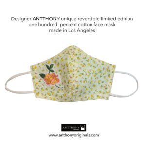Non-Medical Face Mask (Reversible)<br>Yellow Floral