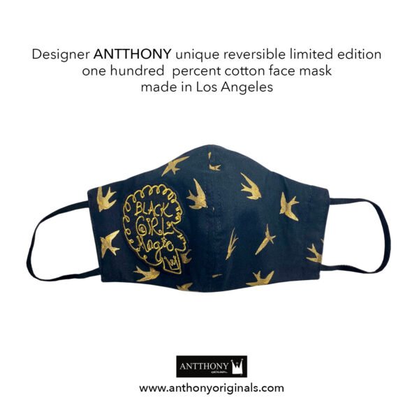 Non-Medical Face Mask (Reversible)<br>Antthony Black Girl Magic
