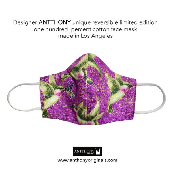 Non-Medical Face Masks (Reversible)<br>Flight of the Hummingbird