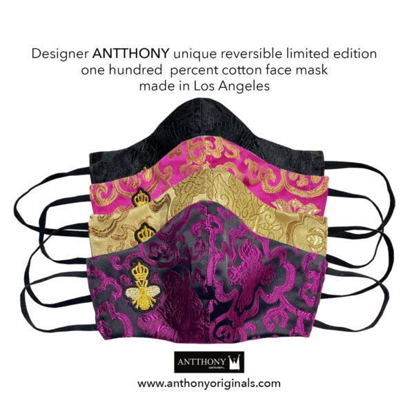 Non-Medical Face Mask (Reversible)<br>Jacquard Arabesque
