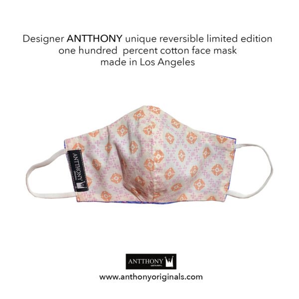 Non-Medical Face Mask (Reversible)<br>Zig Zag Batik - Image 2